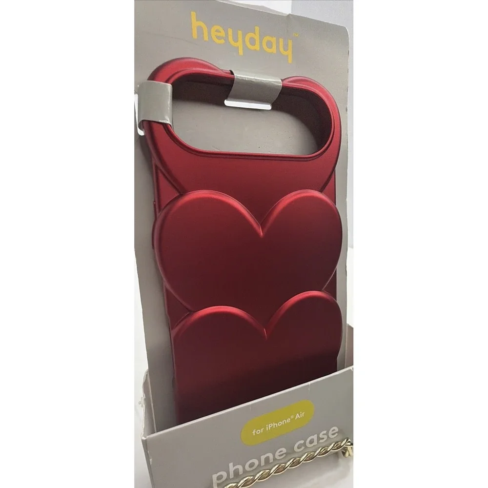 Heyday Red 3D Heart Phone Case for iPhone AIR  Protective Cover NEW
